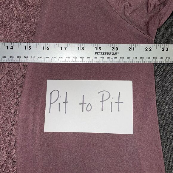 Torrid Super Soft Knit Cardigan Crochet Trim Rose Taupe 3/4 Sleeve Size 0 Large - Picture 8 of 11